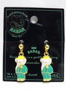 ぞうのＢＡＢＡＲ 　ピアス カラー 彩色ゴールド ＢＡ-36　 未使用