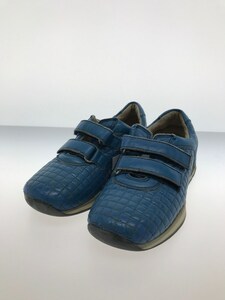 PRADA SPORT◆キッズ靴/27/レザー/BLU/0038/ベルクロ/使用感有り