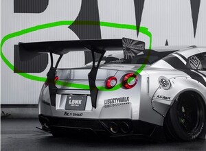 R35 GTR リバティウォーク カーボンリアウィング GT-R NISSAN LBWK LIBERTY WALK REAR WING 