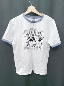 ◇ ⊂ Φ Shaun the Sheep 半袖 Tシャツ カットソー サイズM ホワイト ブルーグレー系 レディース P