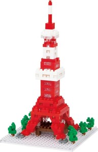 nanoblockナノブロック【東京タワーNBH 053TokyoTower】難易度2/5新品未使用(但 外箱開封済〒390/4972825144930日本観光名所建物昭和290pcs