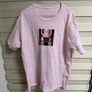 フラグスタフ　ピンク　プリントtシャツ