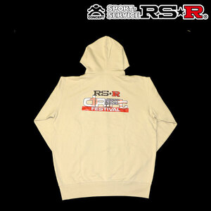 RSR ドリフトフェスティバル ジップアップパーカー サンドベージュ XXLサイズ GD131XXL