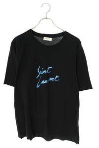 サンローランパリ 480406 YB1GN サイズ:M シグネチャーロゴプリントTシャツ 中古 BS99