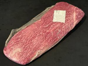 【売切】北海道産 黒毛和牛ミスジ/チルド 1.1kg 切るだけスペック 経産牛 希少部位 贅沢ステーキ 贅沢焼肉 分割加工可 現品画像 W0669R