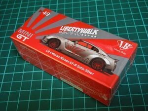 TSM MODEL 1/64 MINI GT リバティーウォーク LB★Works GT-R R35 Type1 Rear wing Ver.2 シルバー 左ハンドル NISSAN 日産