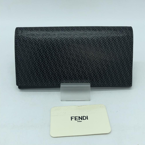 【中古】FENDI 7M0264 AGLP F0L6B コンチネンタルウォレット ブラック 長財布 フェンディ[240019411139]