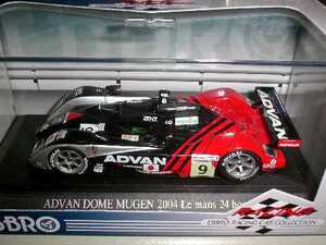 エブロ 1/43 ADVAN KONDO DOME MUGEN アドバン童夢 無限S101 NO9 ルマン 2004