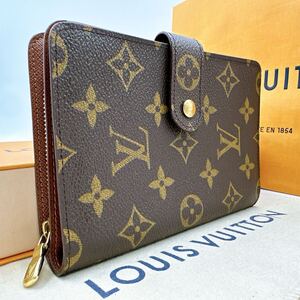 3667【未使用保管品】LOUIS VUITTON ルイヴィトン モノグラム ポルトパピエジップ 二つ折財布 ラウンドファスナー M61207/SP0030