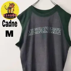 usa古着 Cadne ノースリーブ　M グリーン　グレー　M