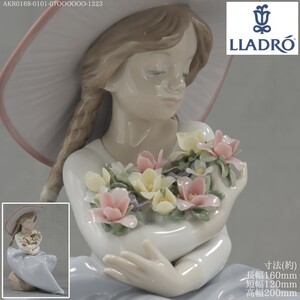 AKA.Re《西洋 陶器》LLADRO リヤドロ フィギュリン #5862 花の香に包まれて 陶器人形 ポーセリン ヨーロッパ Europe スペイン Spain