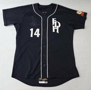 【中古品B】 福岡ダイエーホークス ユニフォーム ＃14 若田部健一選手 Mizuno Pro メッシュ ビジター 2001年 (管理番号：049103)