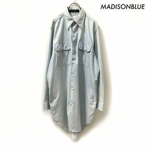 【送料無料】MADISONBLUE マディソンブルー★長袖デニムシャツワンピース USED加工