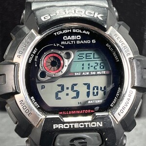 美品 CASIO G-SHOCK カシオ Gショック GW-8900-1JF 腕時計 電波ソーラー アナログ デジタル カレンダー ブラック メンズ マルチバンド