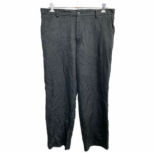 DOCKERS チノパン W38 ドッカーズ ストレートフィット ビッグサイズ ブラック ポリエステル 古着卸 アメリカ仕入 2404-883