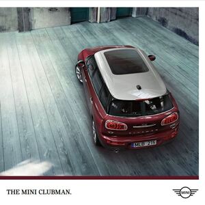 ★送料無料★miniミニクラブバンF54★カタログTHE MINI CLUBMAN