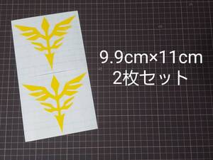 ・送料無料　ネオジオン軍　ロゴ　①　ガンダム　車　バイク　ステッカー　※落札前に説明文をお読み下さい。