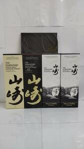 K 【ウイスキー】おまとめ4本 山﨑12年 ノンビンテージ 2024年エディション シングルモルト 700ml 未開栓 箱付き インボイス対応