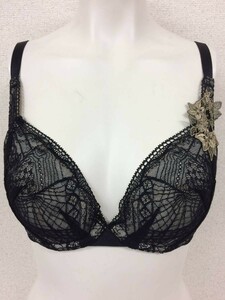 ★美品★マルコ 補正下着 ブラジャー E65 デコルテ サラヴィール ブラック 黒 大きいサイズ 着痩せ 矯正下着 補整下着 №10