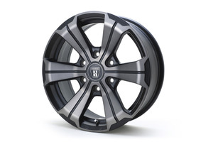 ハイエース クリムソン バルベロ U-GRANDE 17x6.5 +38 FLEX限定 マットブラッククリア GY NASCAR 215/60R17 200系 17インチ