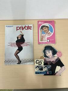 【3167】◆レア 当時物◆PIONEER private 中森明菜 / 桜田淳子 ウィスパーカード / 昭和レトロ　非売品　パンフレット　アイドル