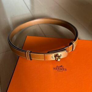 エルメス HERMES ケリーベルト　ゴールド