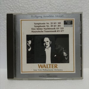 MOZART: SYMPHONIEN NR. 25 & 29 EINE KLEINE NACHTMUSIKMAURERISCHE TRAUERMUSIK BRUNO WALTER / モーツァルト / ヴァルター / クラシック