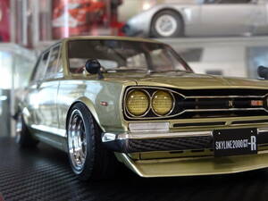 ☆140台限定☆IG0755☆1/18 Nissan Skyline 2000 GT-R (PGC10) Gold☆ハコスカ☆ハヤシストリート☆イグニッション☆ignition model☆