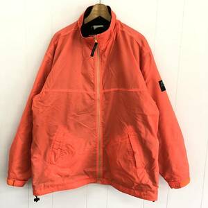 90s HELLY HANSEN ナイロンジャケット オレンジ　XL 裏地フリース　ヘリーハンセン　ビンテージ　フリースジャケット　オーバーサイズ