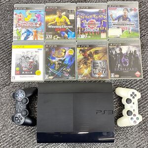 &【売り切り】プレステ3本体＋コントローラー2台＋ソフト7本セット PS3 PlayStation3 SONY ソニー CECH-4300C 