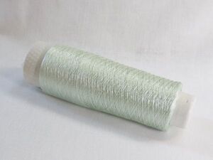 【新品・続(tuzuku)ブランド】糸*yarn*絹糸*シルク100％*189デニール*25g*ライトグリーン*ボビンレース*ハンドクラフトに是非どうぞ!