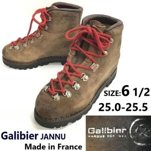 80s-90s?/フランス製★Galibier JANNU/Paraboot★本革/トレッキング/マウンテンブーツ【25.0/茶】登山靴/Vintage/Leather/shoes◆pWB113-2