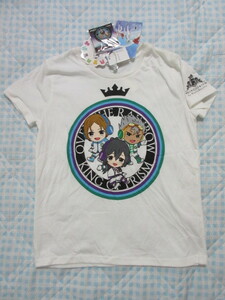 ☆新品【L】缶バッチ付☆KING PRISM♪３人男の子柄♪Tシャツ白☆送料無料