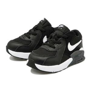 ナイキ 15cm US 9C エア マックス エクシー TD ブラック ホワイト NIKE AIR MAX EXCEE LITTLE (TD) ベビーシューズ 子供靴 天然皮革