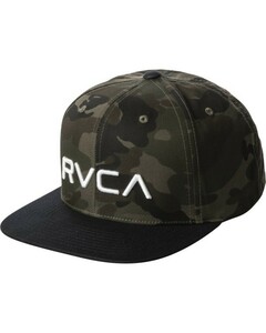 RVCA Twill Snapback Hat Cap Camo/Navy キャップ