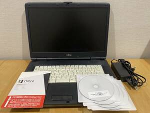 富士通 LIFEBOOK A550A Corei3-M350 2.27Ghz/4G/120GB/DVDRW/Win7Pro/OfPer2013【SSD換装済】