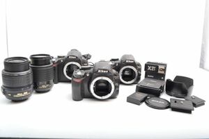 K333Z46R　カメラ★まとめてセットNikon★ニコン★D3100★D5000★レンズ★ED 55-200mm 1:4-5.6G★18-55mm 1:3.5-5.6G★光学機器