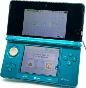 【準美品】 NINTENDO3DS アクアブルー 任天堂3DS ニンテンドー3DS CTR-001