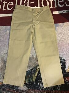 Dickies 874 ワークパンツ　38x28 カーキ メキシコ製　アメリカ　ディッキーズ チノパン ビンテージ　カバーオール　テキサス　古着