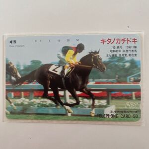 キタノカチドキ　テレホンカード 競馬　JRA 菊花賞　皐月賞