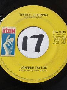 1969 パーラメント初期名作カヴァー JOHNNIE TAYLOR TESTIFY (I WONNA) 両面EX 