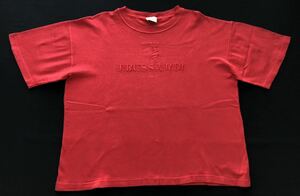 90s イタリア製 トラサルディ ビッグロゴ デカロゴ ジャガード Tシャツ　　ハイクオリティー TRUSSARDI MADE IN ITALY 柳7397