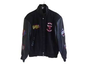 Jeff Hamilton　ジェフハミルトン Chicago Bulls シカゴブルズ　Leather Jacket レザー ジャケット L 1997 NBA Finals