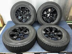 ★8-8.5分山★19年製★良品★ ダンロップ SJ8 265/65R17　社外ホイール 17×7.5J +25 6H-139.7 スタッドレス プラド・ハイラックス等　S5