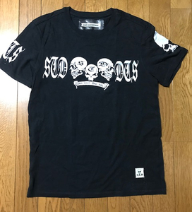 【Tシャツ・スカル】メンズ・ブラック・半袖・M