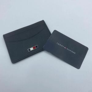 ★送料無料★新品未使用★TOMMY HILFIGER(トミーヒルフィガー)/パスケース/カードケース/定期入れ/本革/レザー/ネイビー