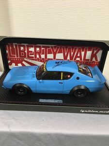 フロントガラスシャコタンコヤジ　LB-WORKS ケンメリ　　1/18限定100台　イグニッションモデル