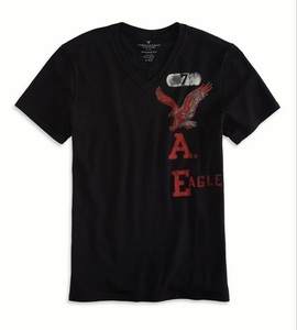 * ラスト2 * AE 正規品*アメリカンイーグル AE V-Neck T Tシャツ S / Black *