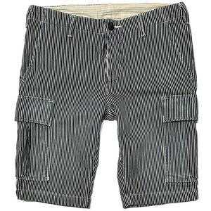 LEON掲載 定価4万 1piu1uguale3 NEW WAVE SWEAT STRIPE CARGO SHORTS Ⅲ ニューウェーブスエットストライプカーゴショートパンツ akm wjk