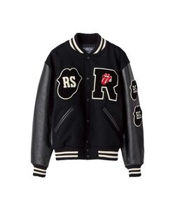 新品 正規 HYSTERIC GLAMOUR × THE ROLLING STONES スタジャン [Sサイズ] /ヒステリックグラマー/ローリングストーンズ/1975 US TOUR 刺繍